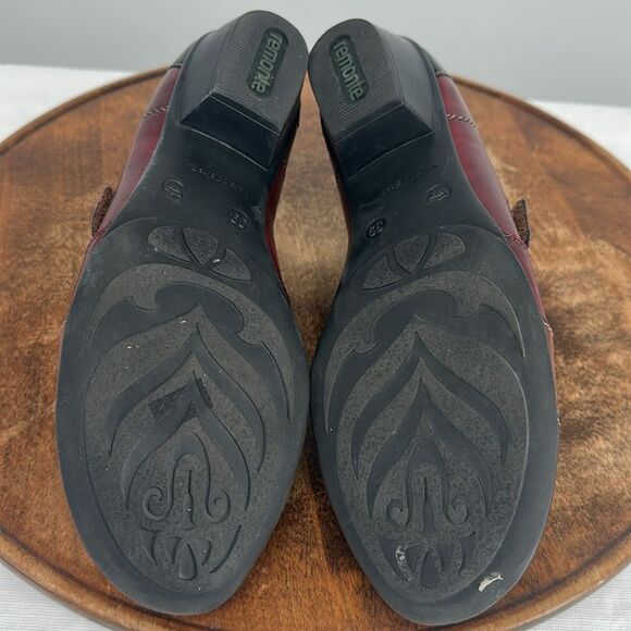 Remonte Shoes Wm 39 (US 8) Multicolor Leather Slip On Block Heel Loafer Comfort - Picture 11 of 12